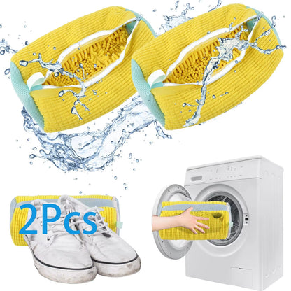 1/2PCS Washing Shoes Bag Cotton Laundry Fluffy Fibers Easily Remove Dirt Washing Bags Anti-Deformation Shoes Clothes Organizer