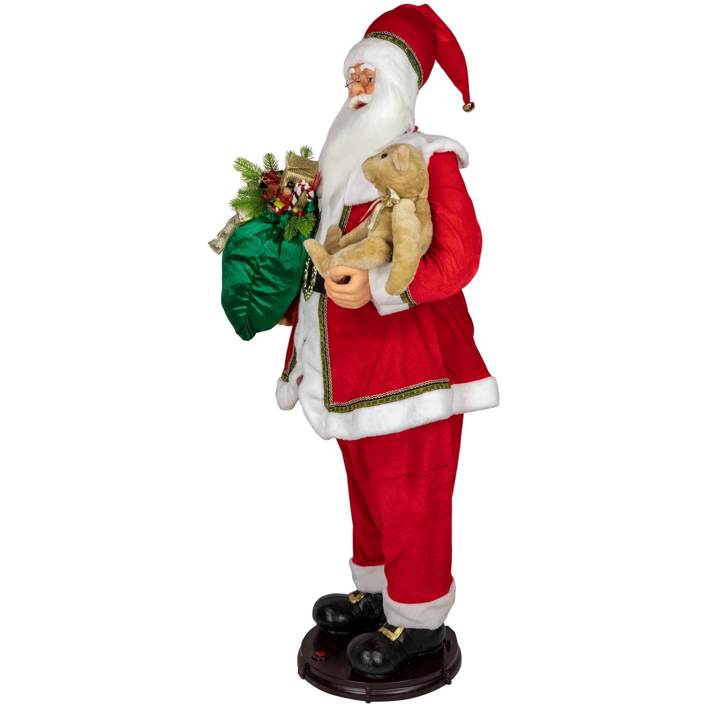 5' Deluxe Traditional Animated and Musical Dancing Santa Claus Christmas Figure